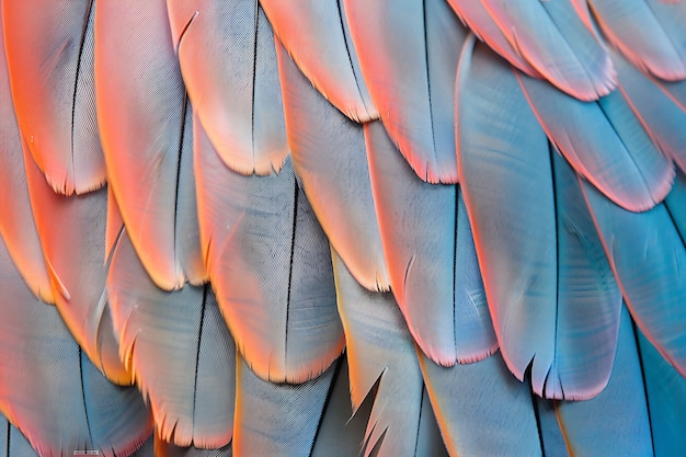 Beautiful feathers arrangement