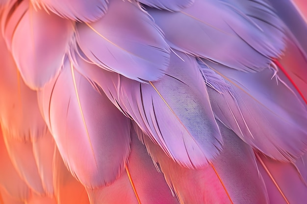 Beautiful feathers arrangement