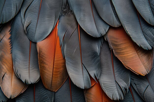 Beautiful feathers arrangement