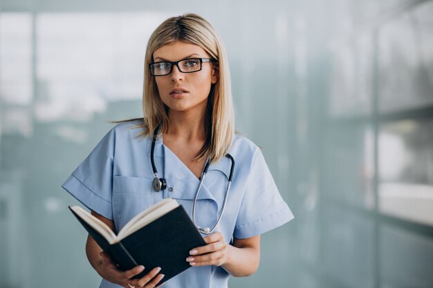 Beautiful female therapist in clinic