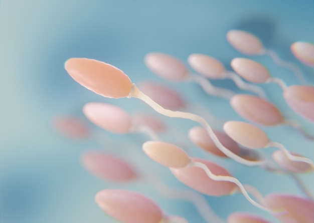 Bellissimo concetto di fertilità nel rendering 3d