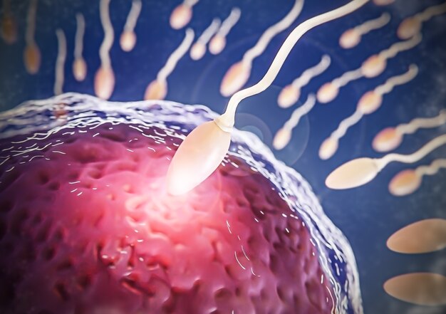 beautiful fertility concept in 3d rendering