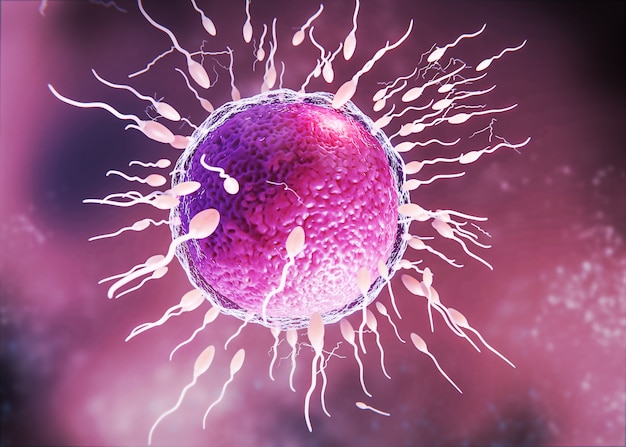 Free photo beautiful fertility concept in 3d rendering