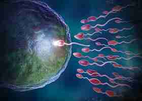 Free photo beautiful fertility concept in 3d rendering