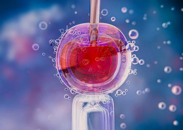 beautiful fertility concept in 3d rendering