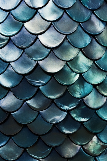 Beautiful fish scales close up