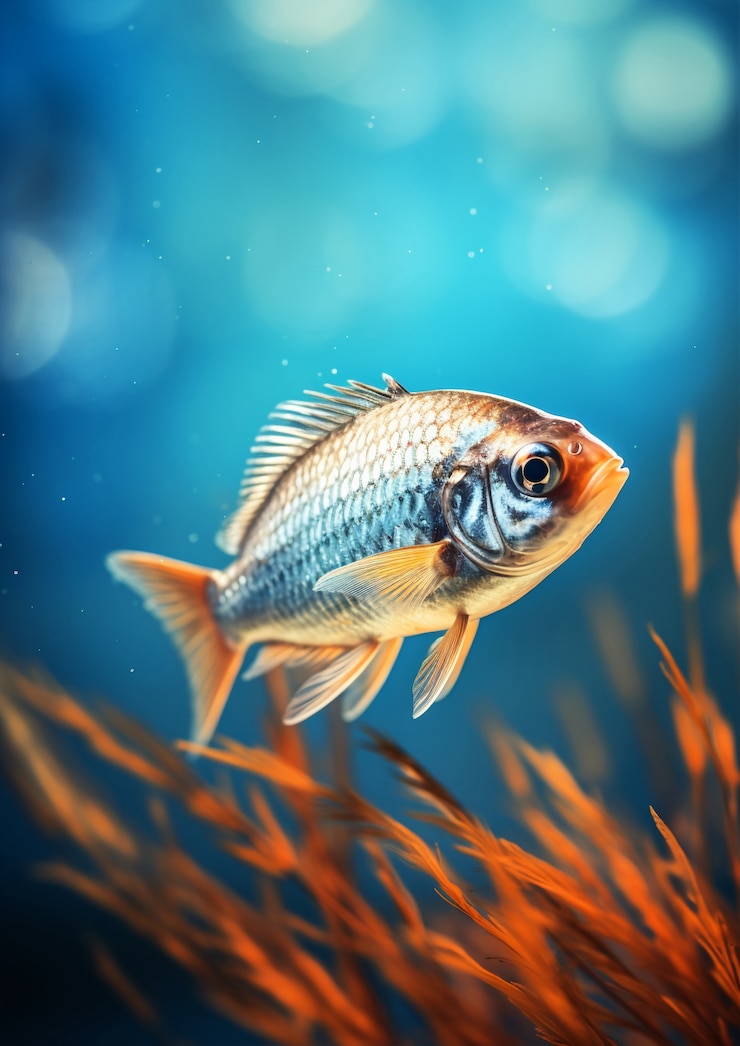 Free Photo beautiful  fish  undersea