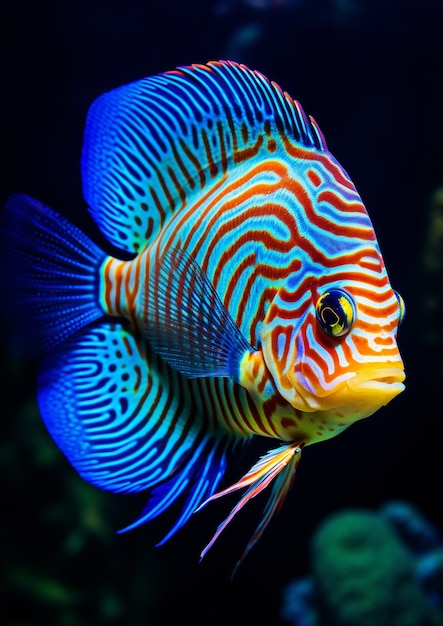 Free photo beautiful fish undersea