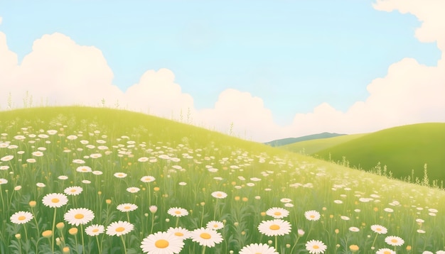 Free Photo beautiful  floral landscape