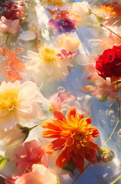 Free photo beautiful floral spring wallpaper