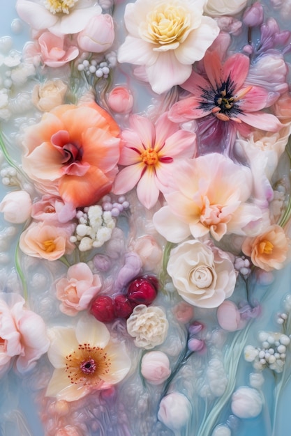 Free photo beautiful floral spring wallpaper