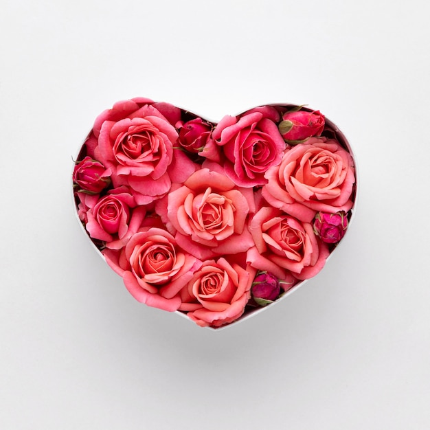 Beautiful floral valentine's day concept