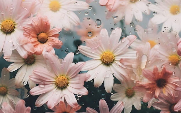 Free photo beautiful floral wallpaper