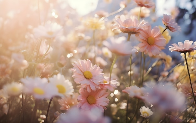 Free photo beautiful floral wallpaper