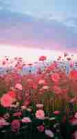 Free photo beautiful flowers field