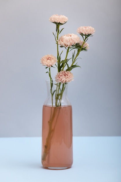 Beautiful flowers in vase arrangement