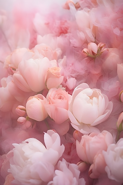 Free photo beautiful flowers wallpaper