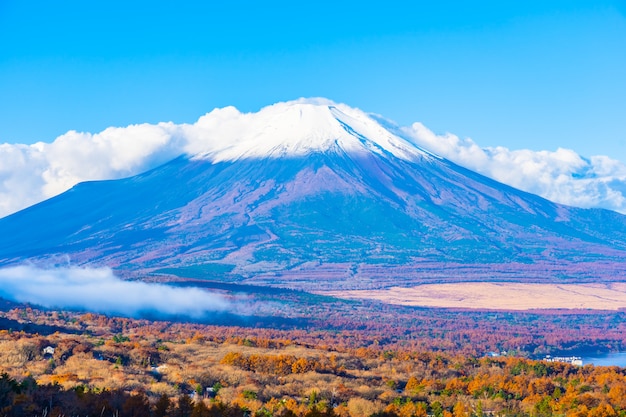 山中湖や山中湖の美しい富士山