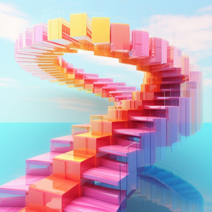 Free Photo beautiful geometric shapes in nature