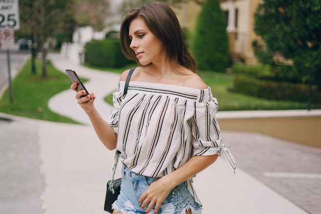 beautiful girl on the street