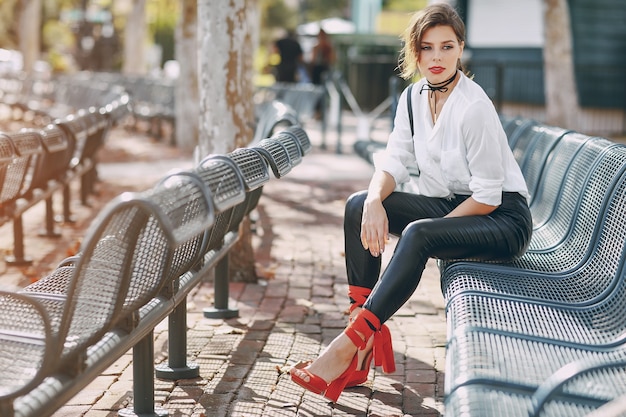 beautiful girl on the street