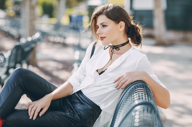 beautiful girl on the street