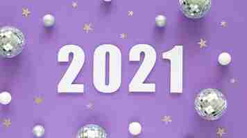 Free photo beautiful and glittery new year concept