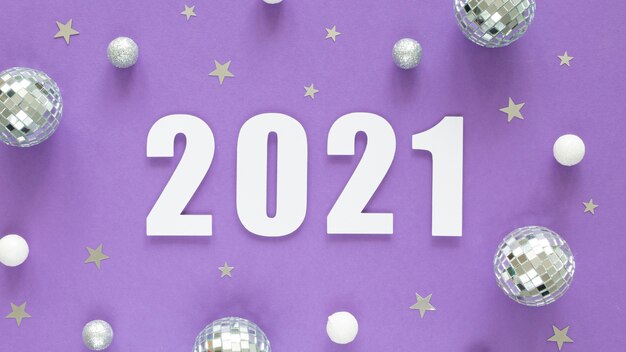 Beautiful and glittery new year concept