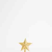 Free photo beautiful gold ornament star