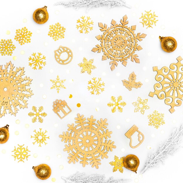 Beautiful golden christmas concept