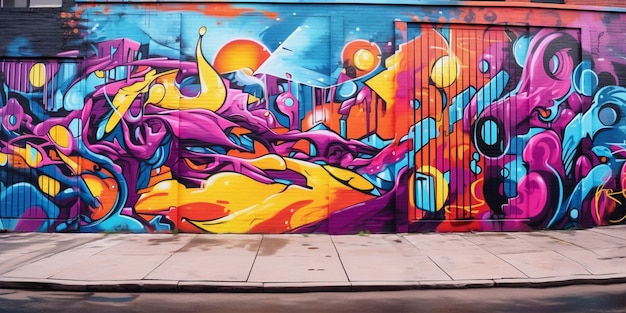 Foto gratuita bellissimi graffiti sull'edificio