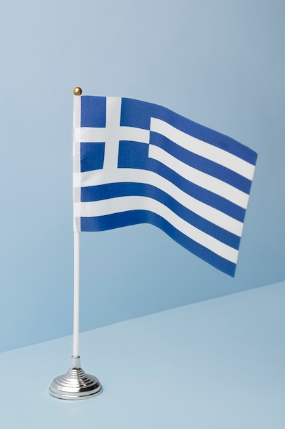 Free photo beautiful greek flag