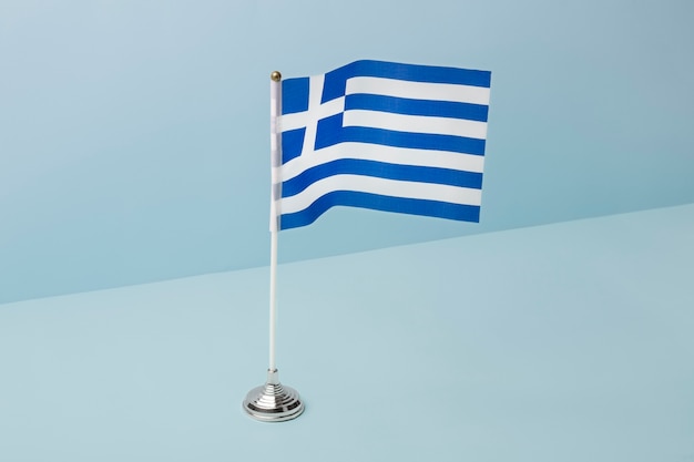 Бесплатное фото Красивый греческий флаг