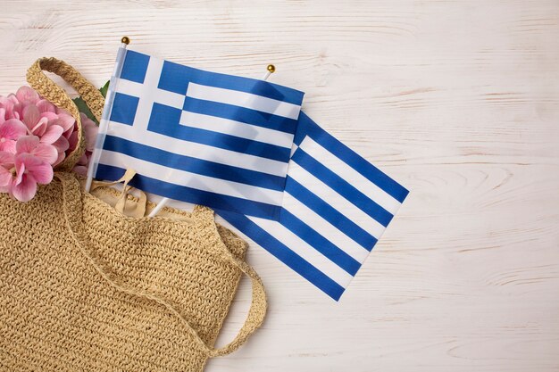 美しいギリシャの旗