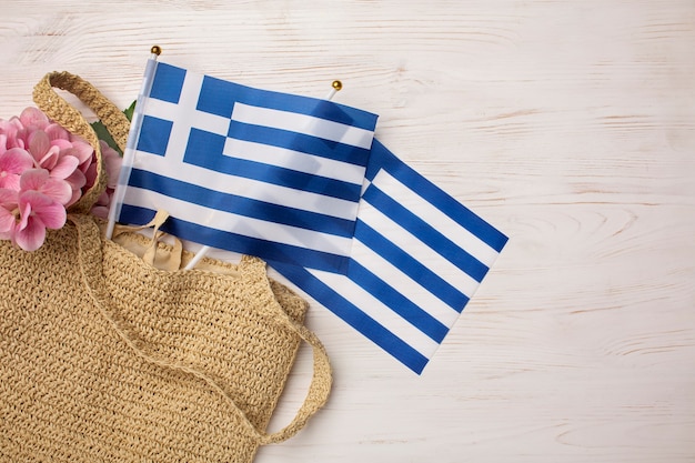 美しいギリシャの旗