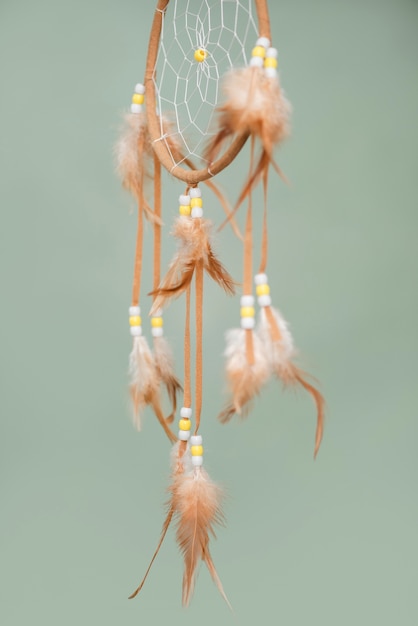 Free photo beautiful handmade dreamcatcher