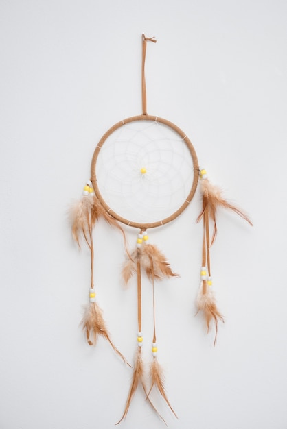 Free photo beautiful handmade dreamcatcher