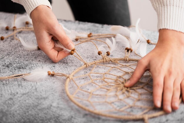 Beautiful handmade dreamcatcher