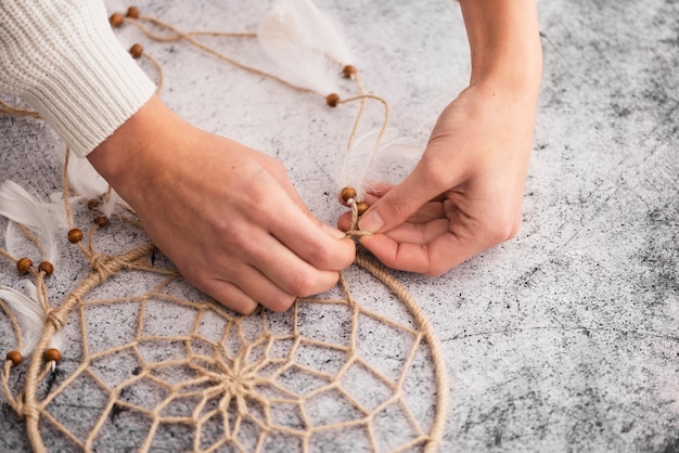 Beautiful handmade dreamcatcher