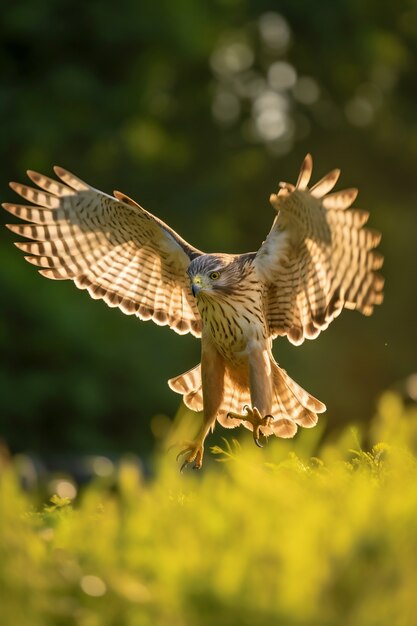 Beautiful hawk in nature