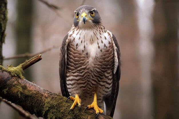 Beautiful hawk in nature