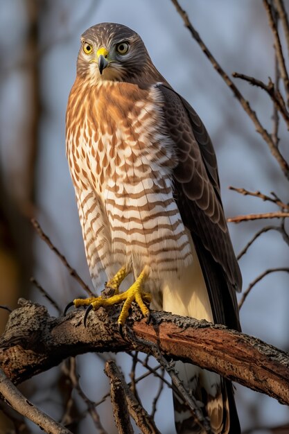 Beautiful hawk in nature