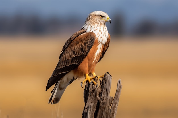 Beautiful hawk in nature