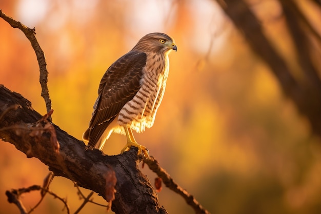 Bellissimo falco in natura