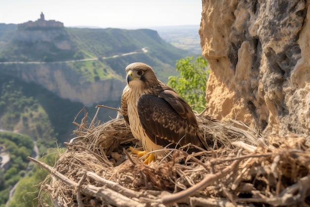 Foto gratuita bellissimo falco in natura