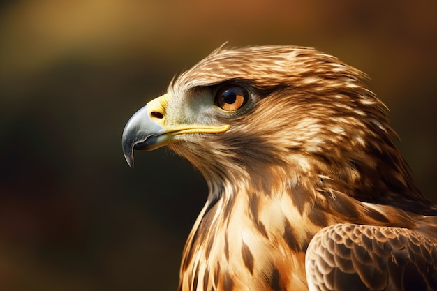 Free photo beautiful hawk in nature