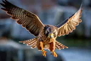 Free photo beautiful hawk in nature