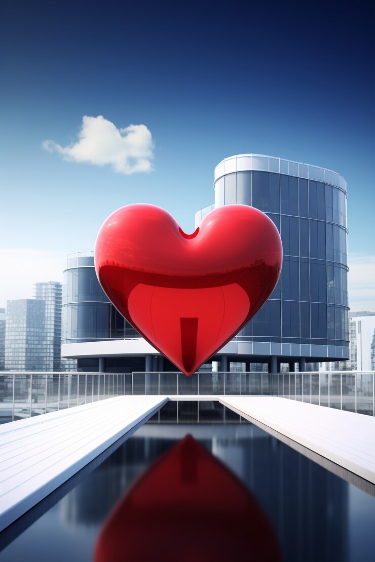 Free Photo beautiful heart shape  outdoors