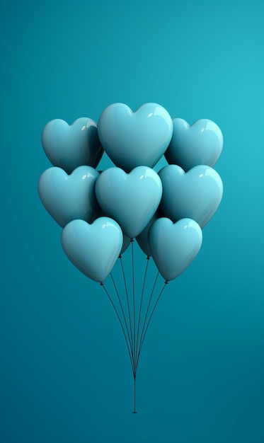 Beautiful heart shaped balloons