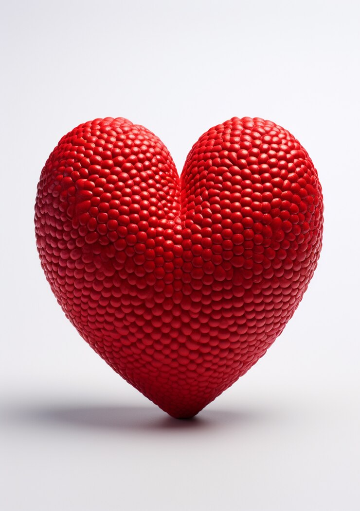 Free Photo beautiful heart shaped sculpture